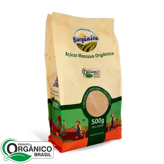 Açúcar Mascavo Orgânico 500g - Biorgânica