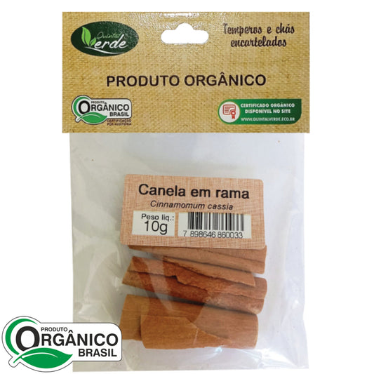 Canela em rama 10g - Quintal Verde