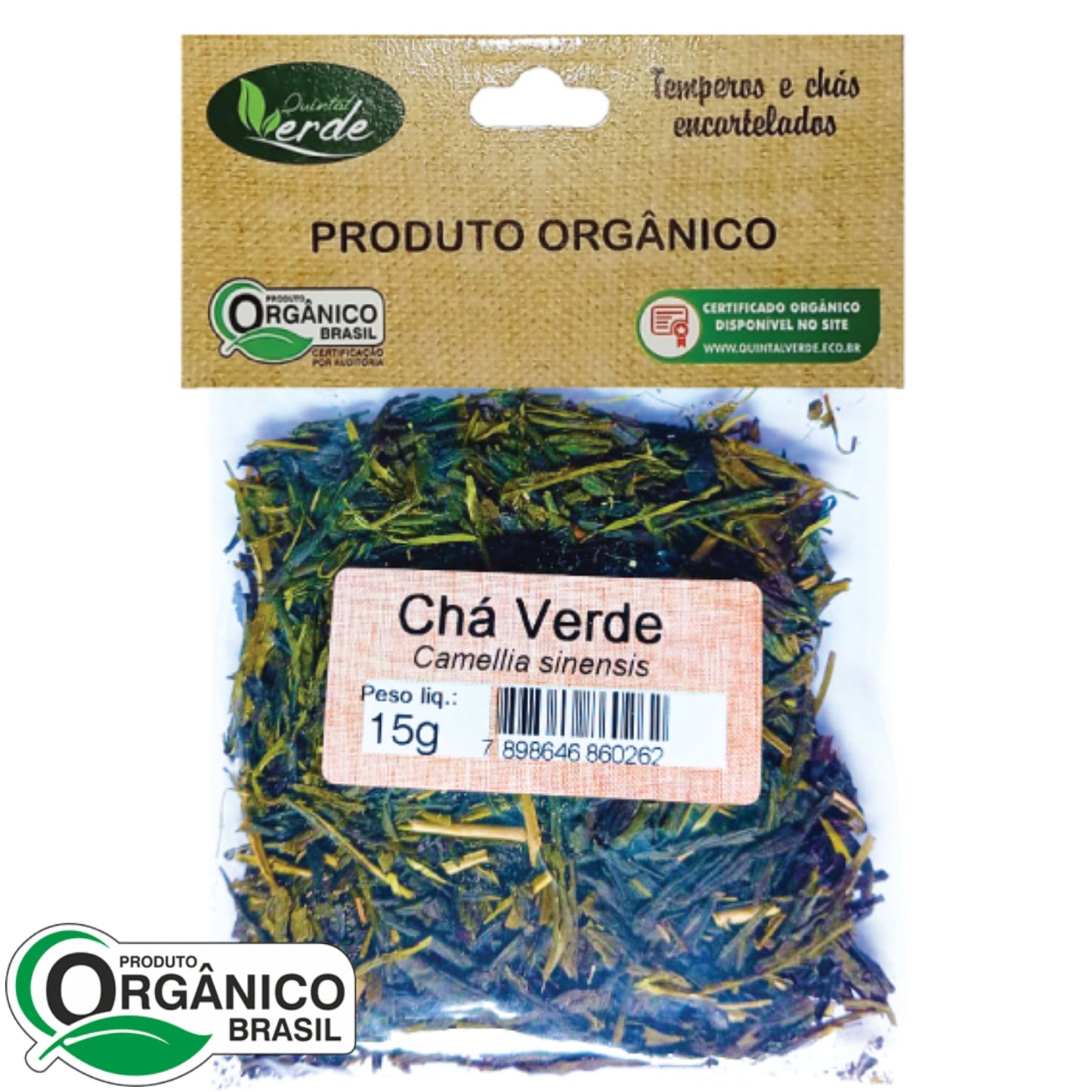 Chá Verde 15g - Quintal Verde