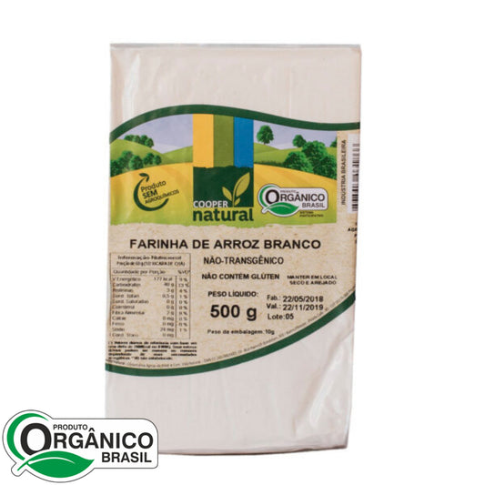 Farinha de Arroz Branco 500g - Coopernatural