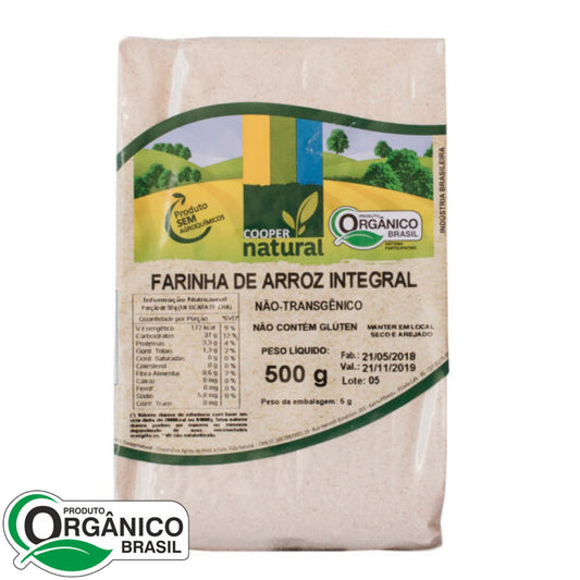 Farinha de Arroz Integral 500g - Coopernatural