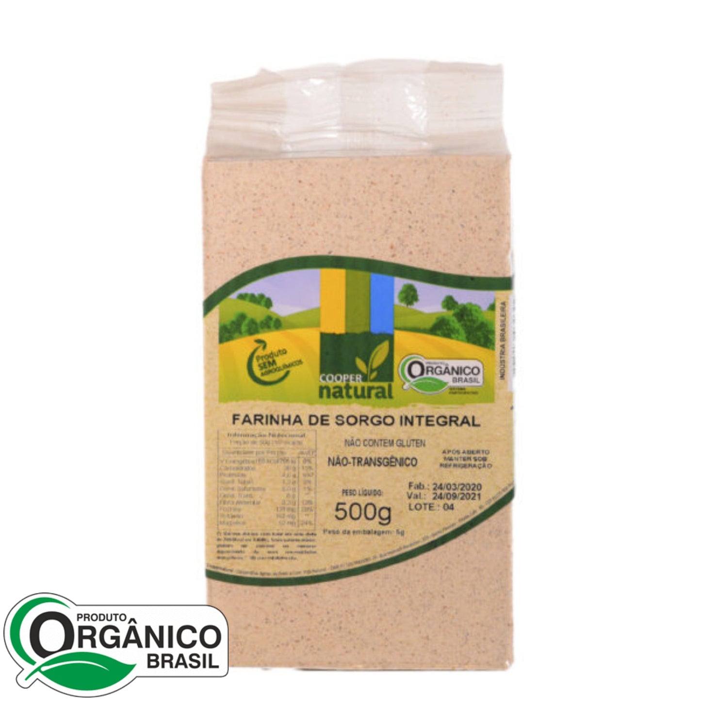 Farinha de Sorgo Integral 500g - Coopernatural