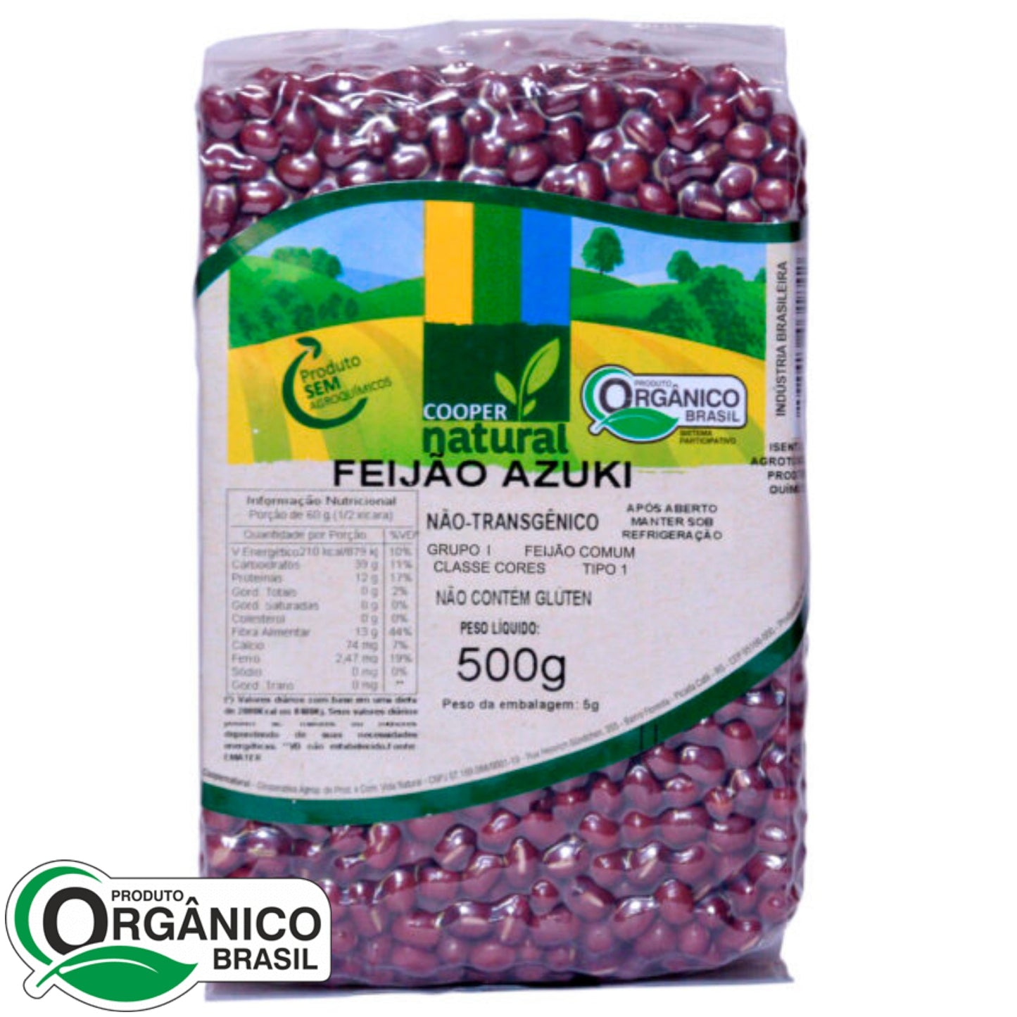 Feijão Azuki 500g - Coopernatural