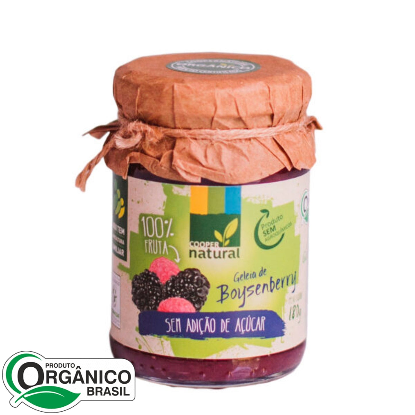 Geléia de Boysenberry sem adição de açúcar 180g - Coopernatural