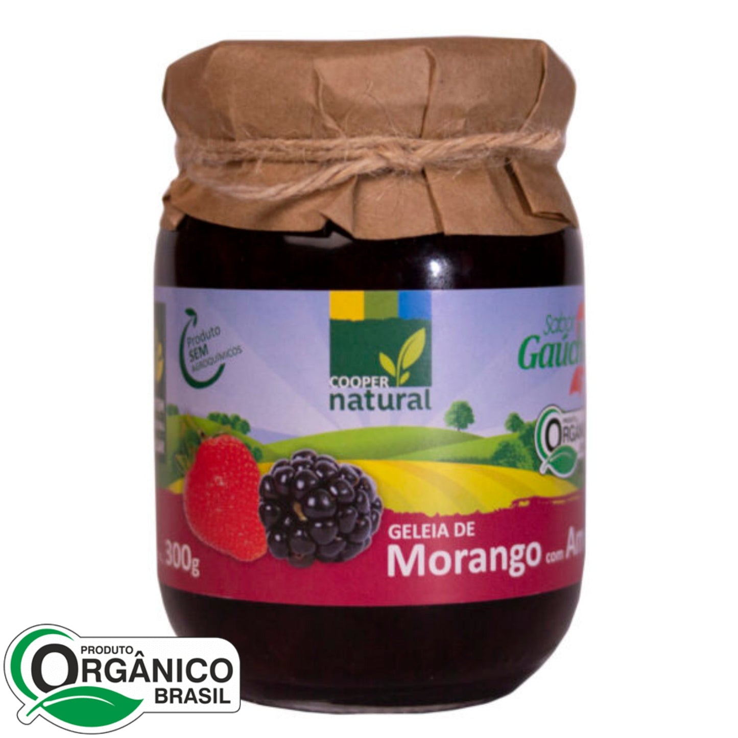 Geléia de Morango com Amora 300g - Coopernatural