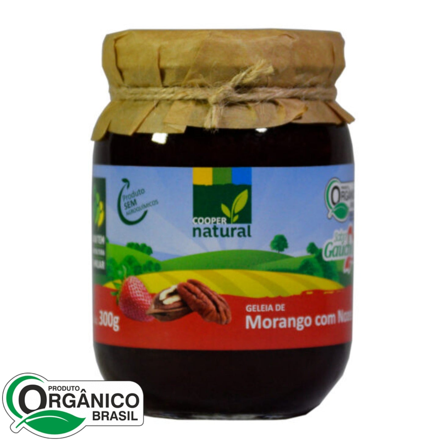 Geléia de Morango com Nozes 300g - Coopernatural