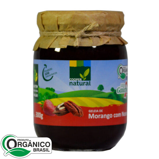 Geléia de Morango com Nozes 300g - Coopernatural