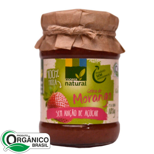 Geléia de Morango sem adição de açúcar 180g - Coopernatural