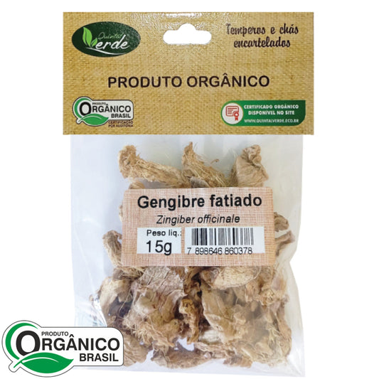 Gengibre Fatiado 15g - Quintal Verde