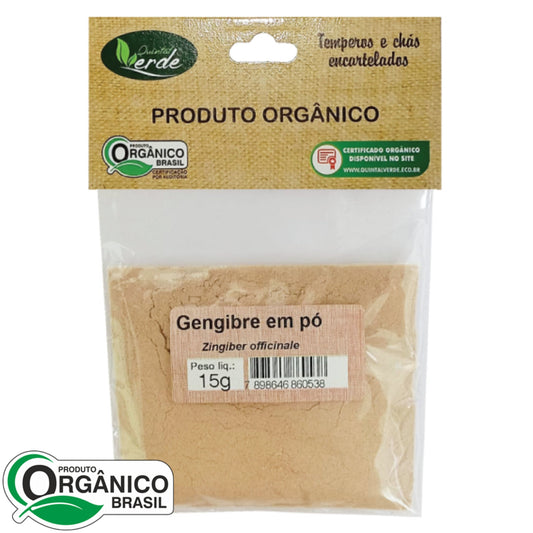 Gengibre em Pó 15g - Quintal Verde