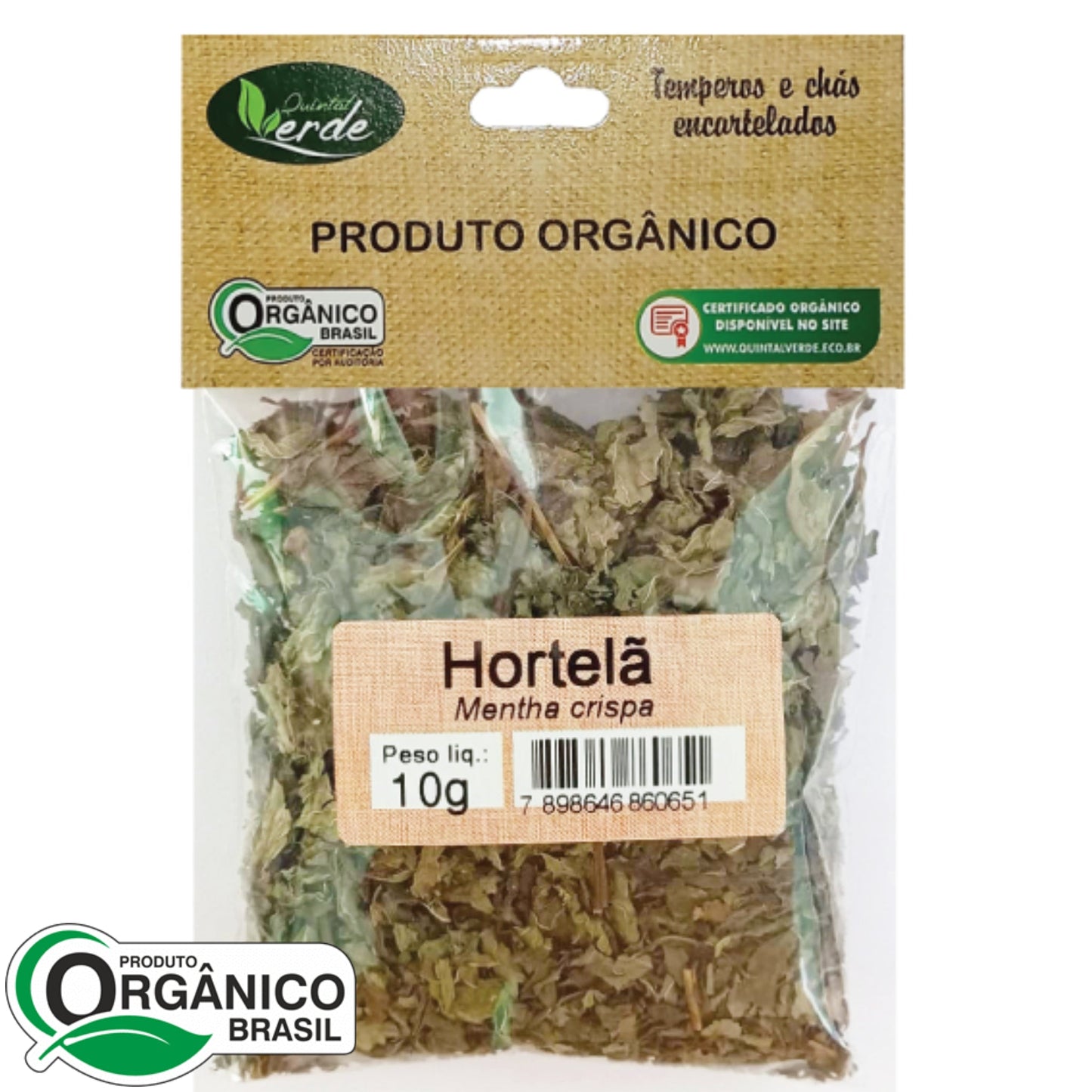 Hortelã 10g - Quintal Verde