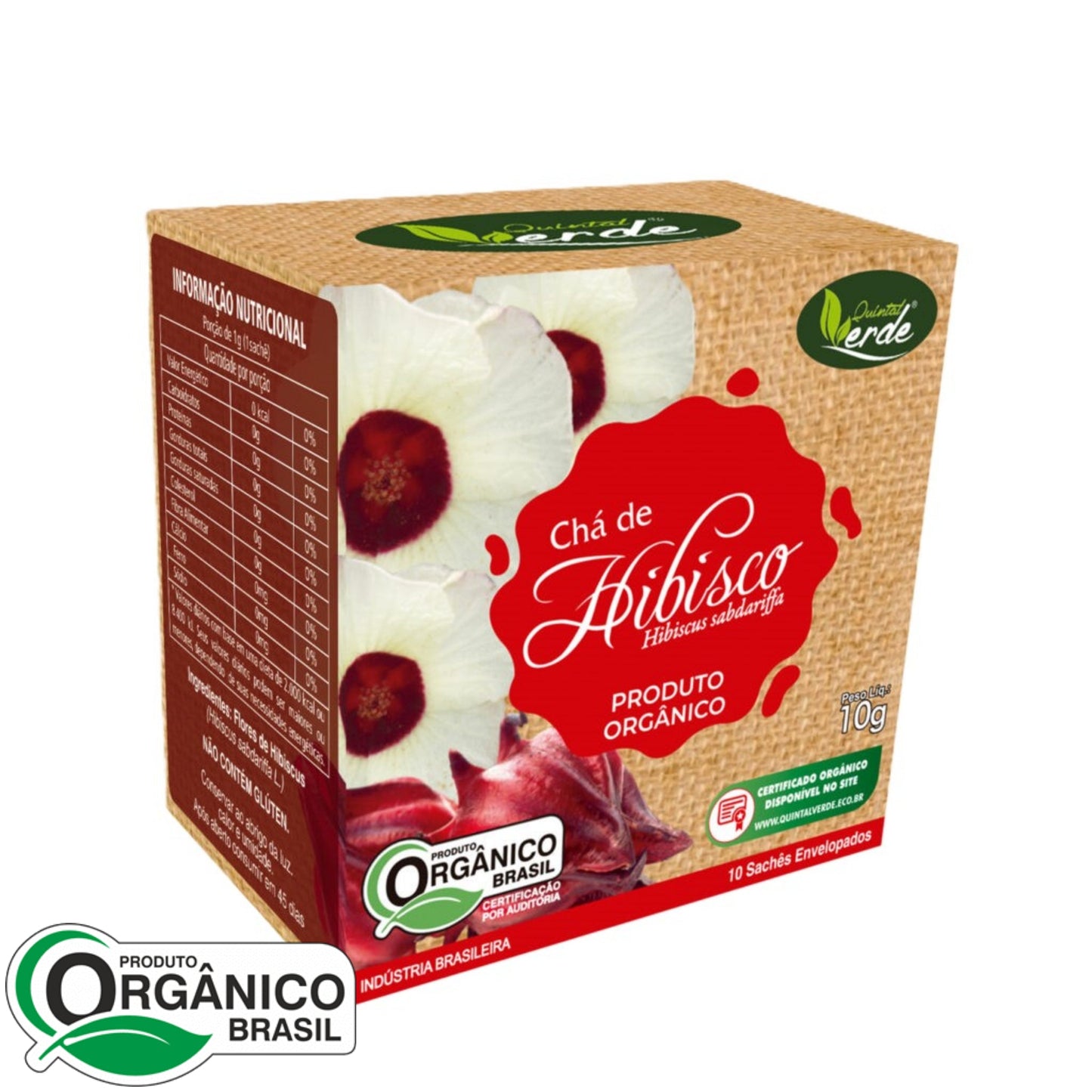 Hibiscus em Sachê 10g - Quintal Verde