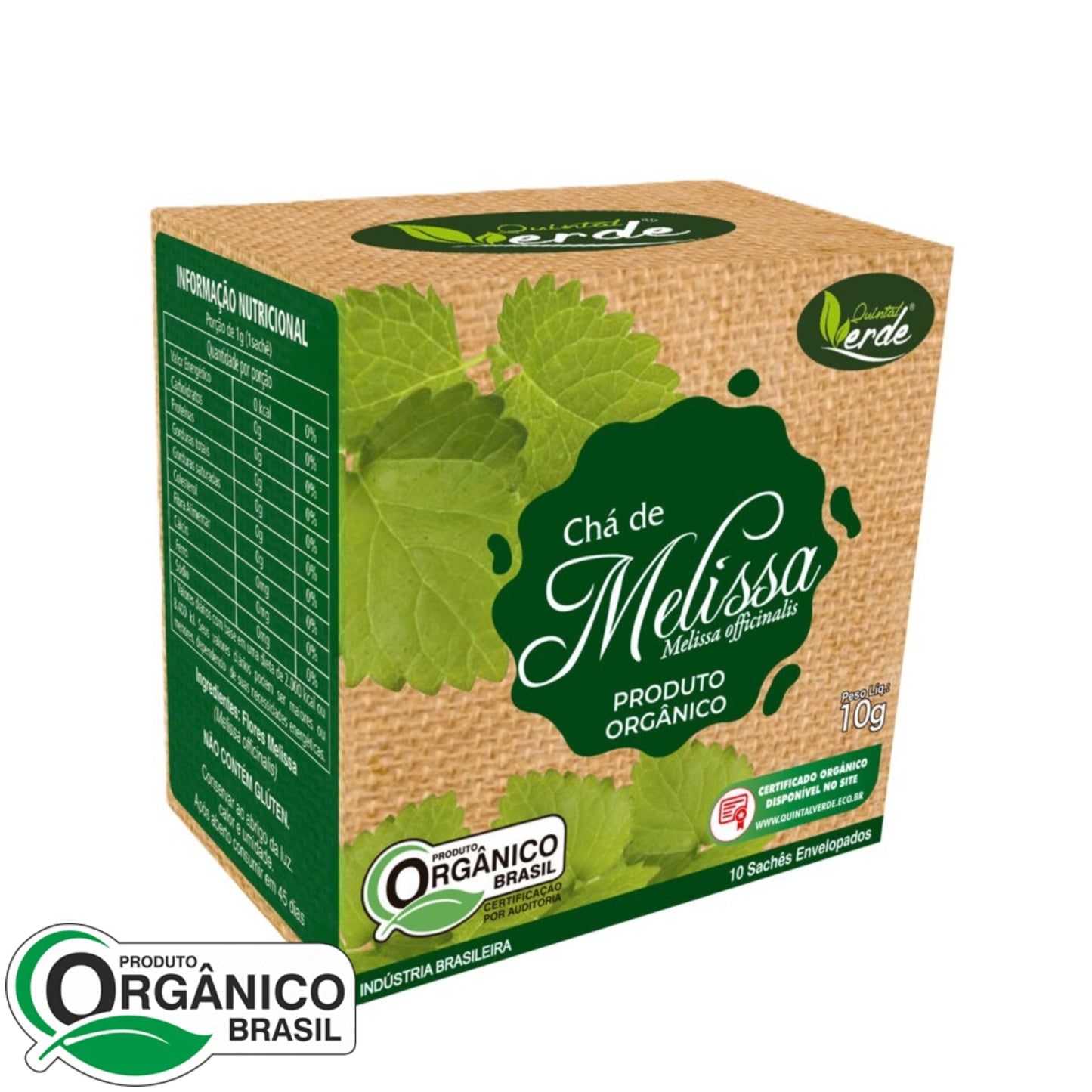 Melissa em Sachê 10g - Quintal Verde