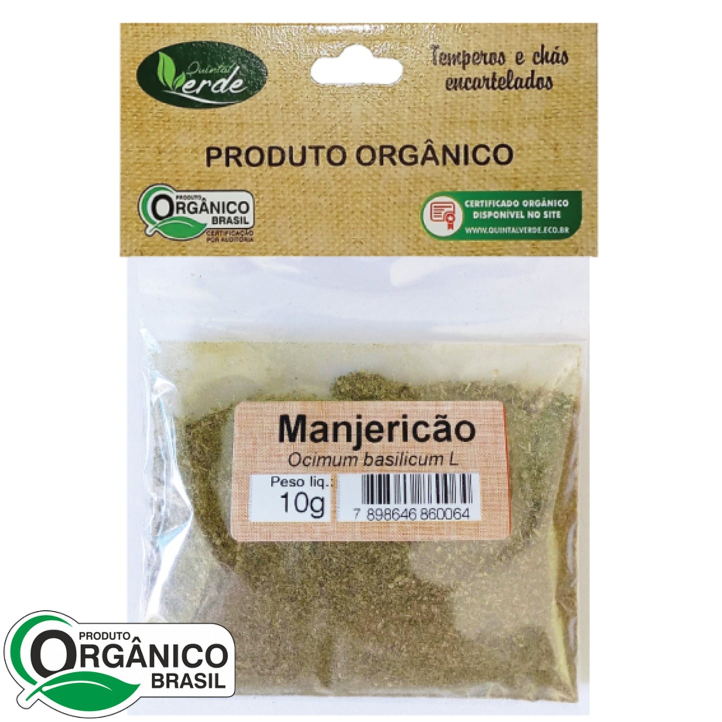 Manjericão 10g - Quintal Verde