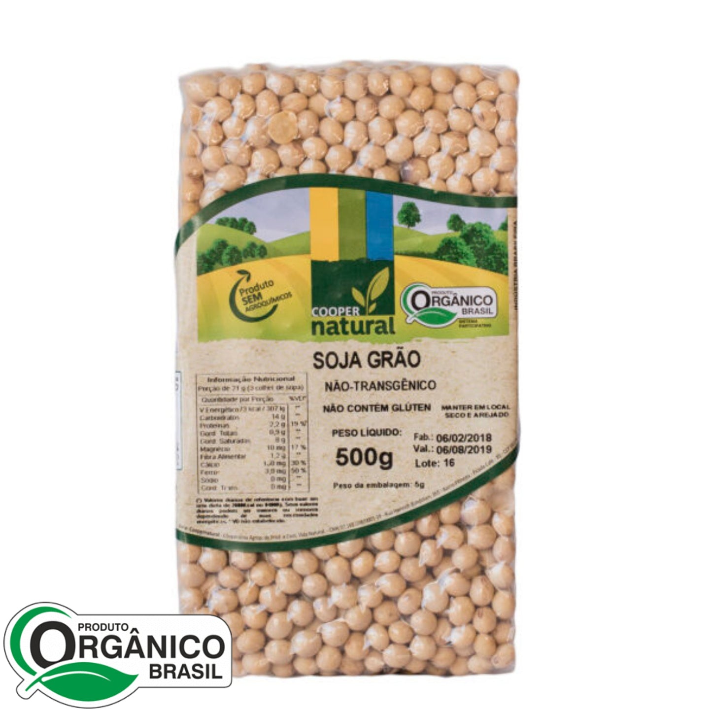 Soja em Grãos 500g - Coopernatural