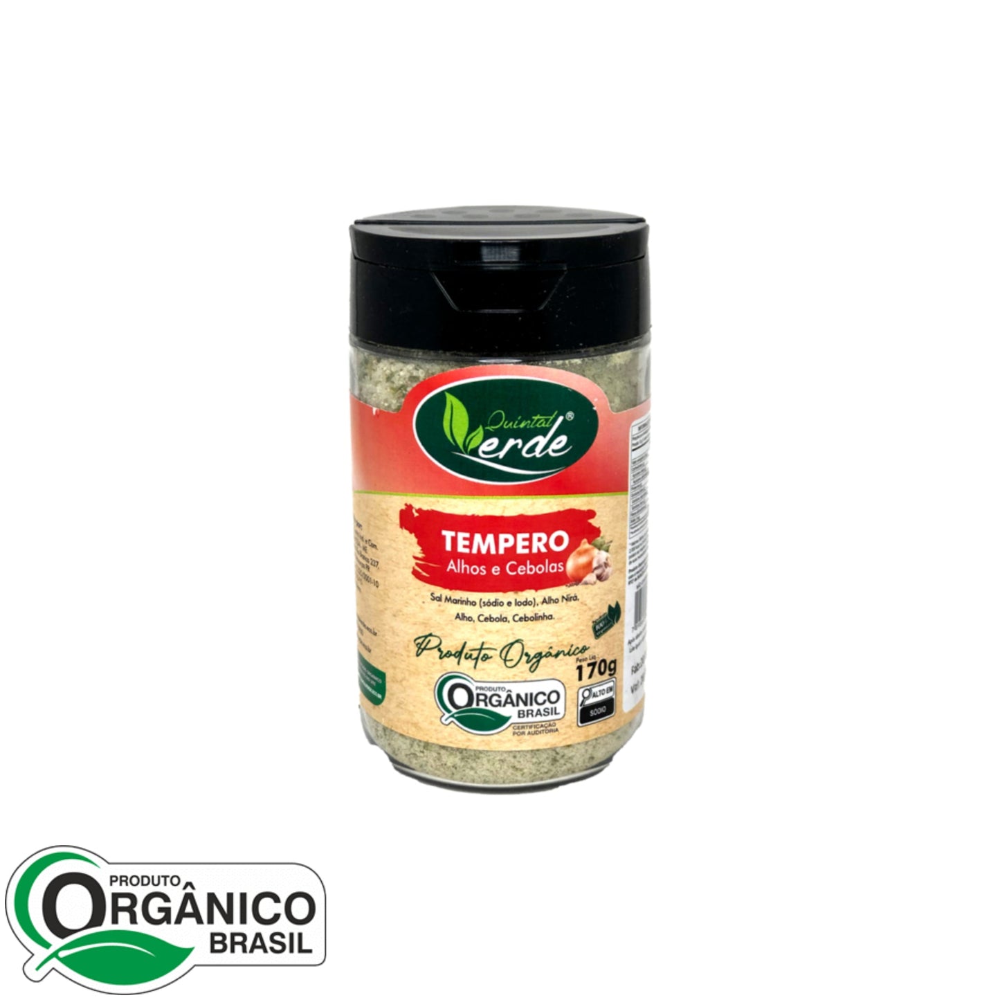 Tempero Alhos e Cebolas 170g - Quintal Verde